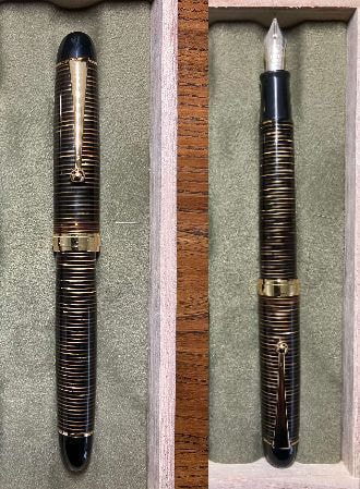 加藤製作所 縞模様万年筆